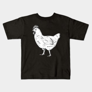 Chicken Body Part Kids T-Shirt